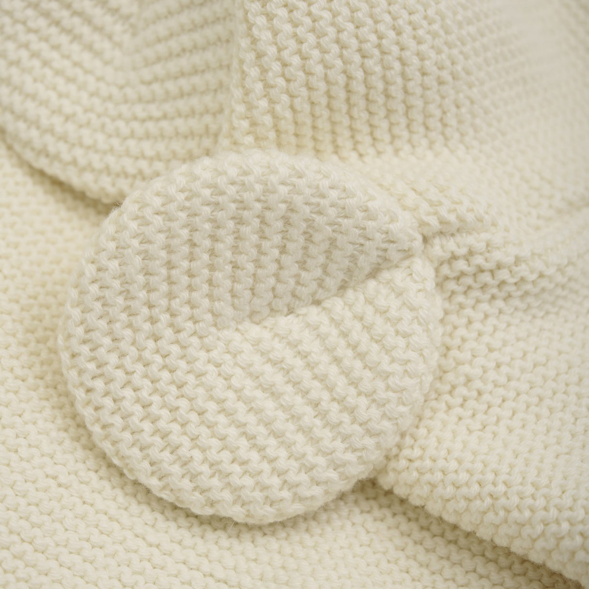 Huttelihut Antique White Elefanthue Strik m. Ører