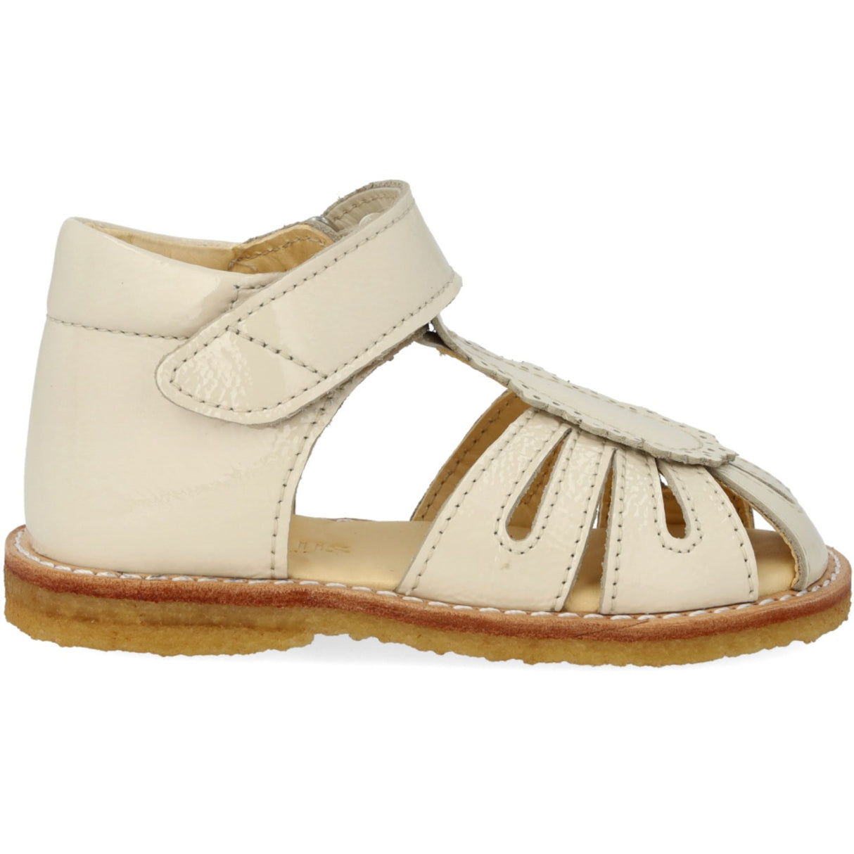 Angulus Buttermilk Begynder Sandal Med Velcrolukning