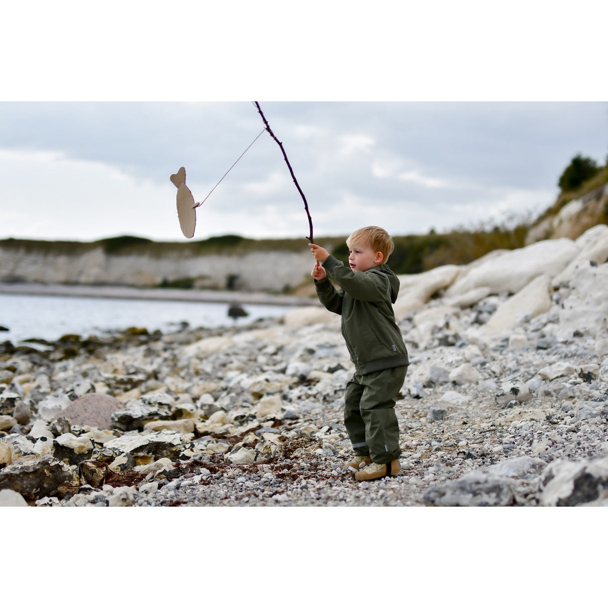 Mikk-Line Dusty Olive Shell Jakke