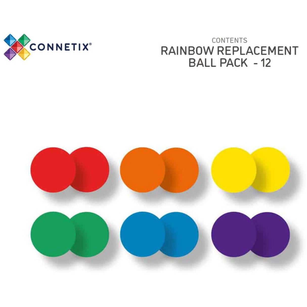 Connetix Rainbow Bold Pak 12 Styks