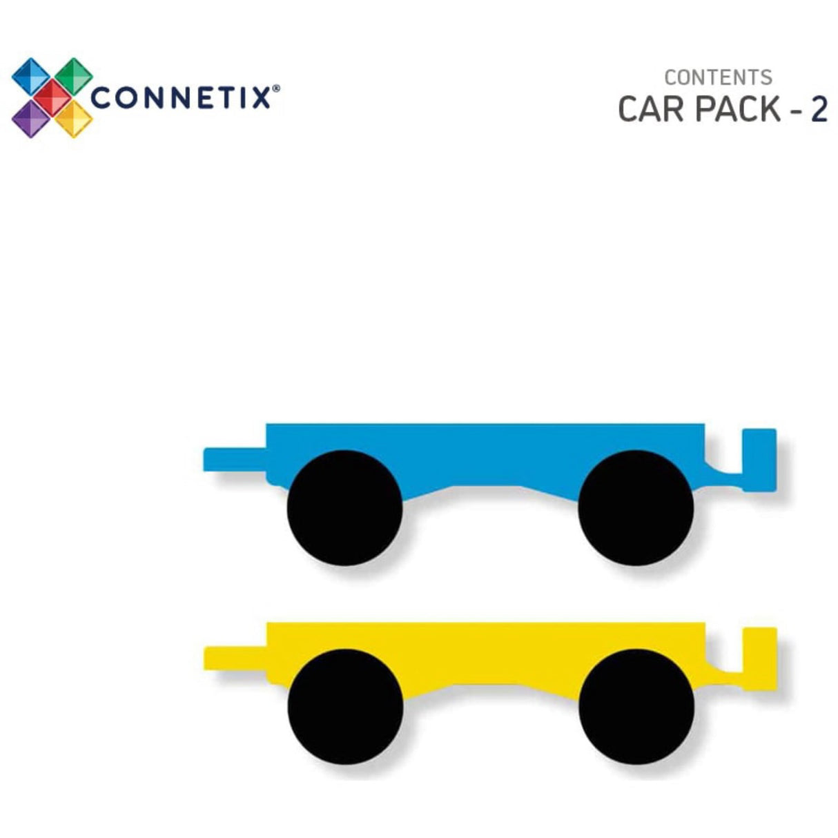 Connetix Rainbow Bil Pak 2 Styks