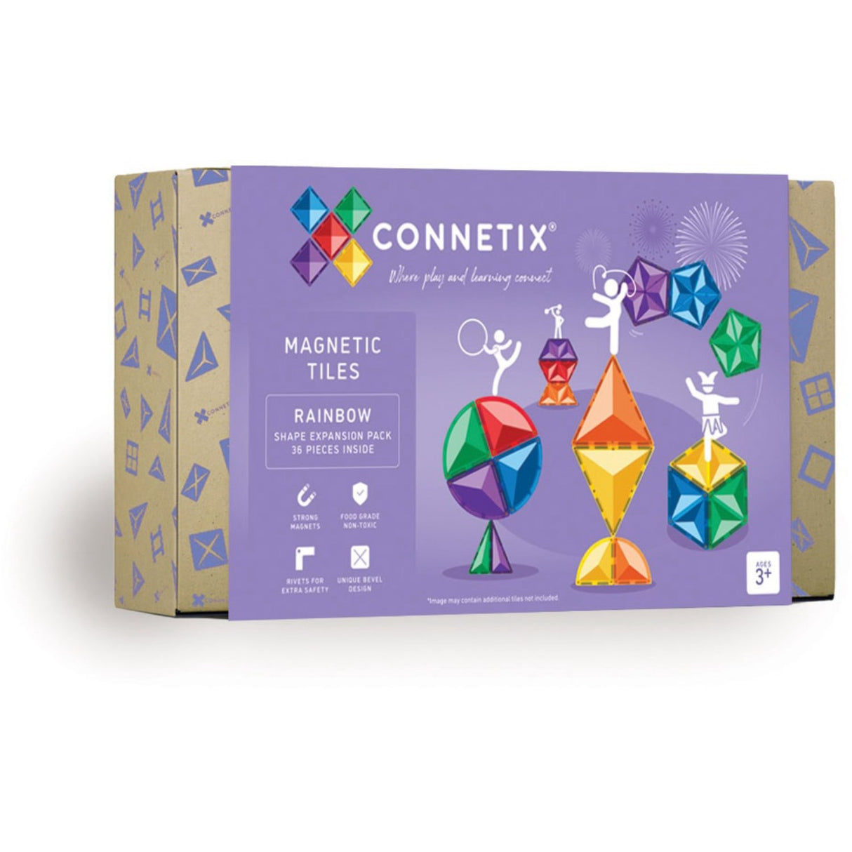 Connetix Rainbow Shape Expansion Pak 36 Styks
