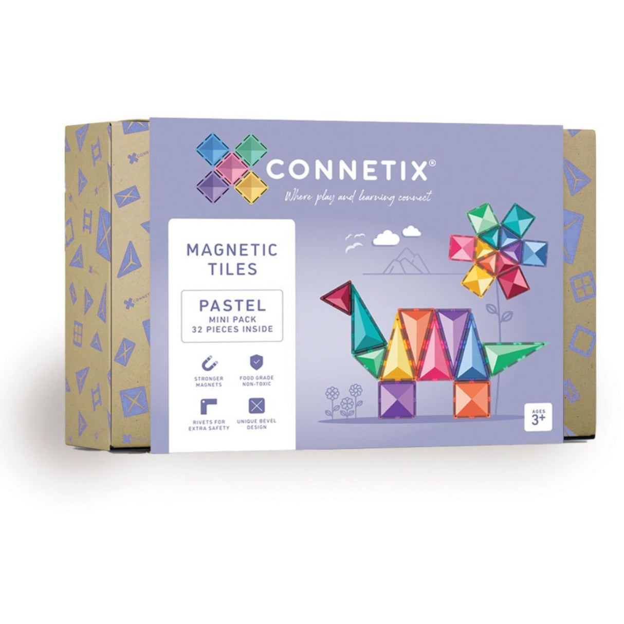 Connetix Pastel Mini Pak 32 Styks
