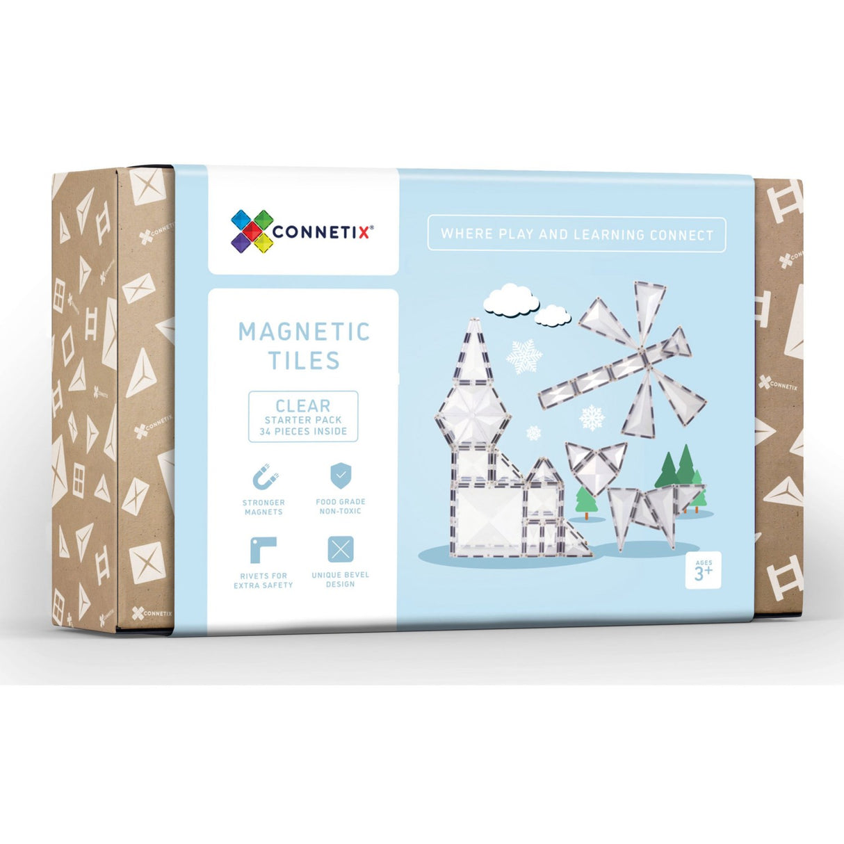 Connetix Clear Starter Pak 34 Styks