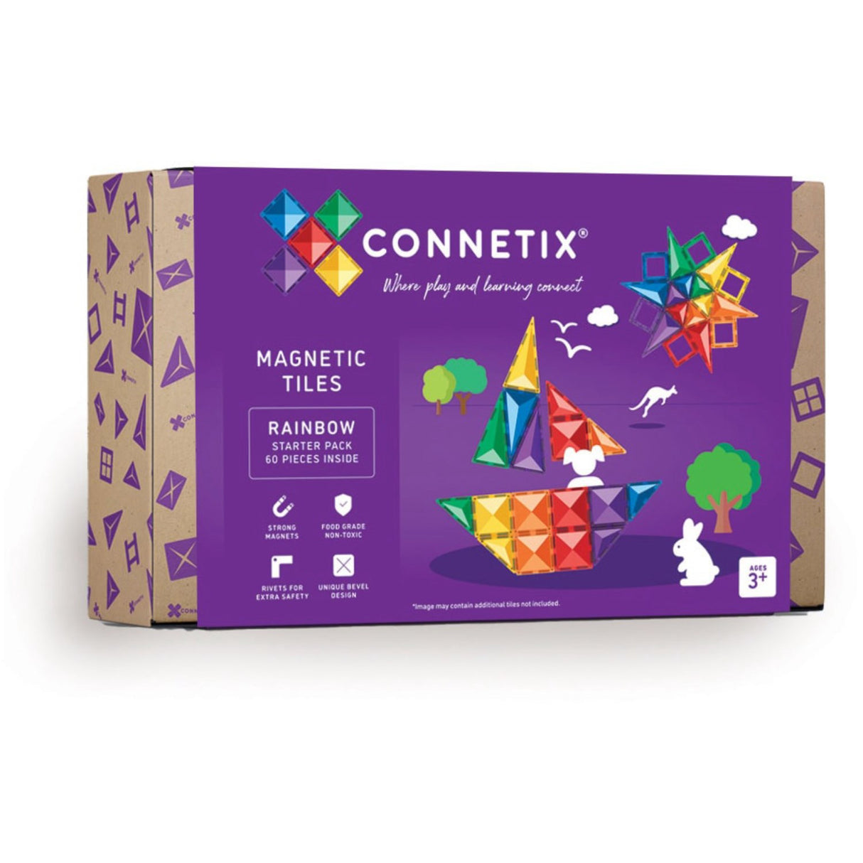 Connetix Rainbow Starter Pak 60 Styks