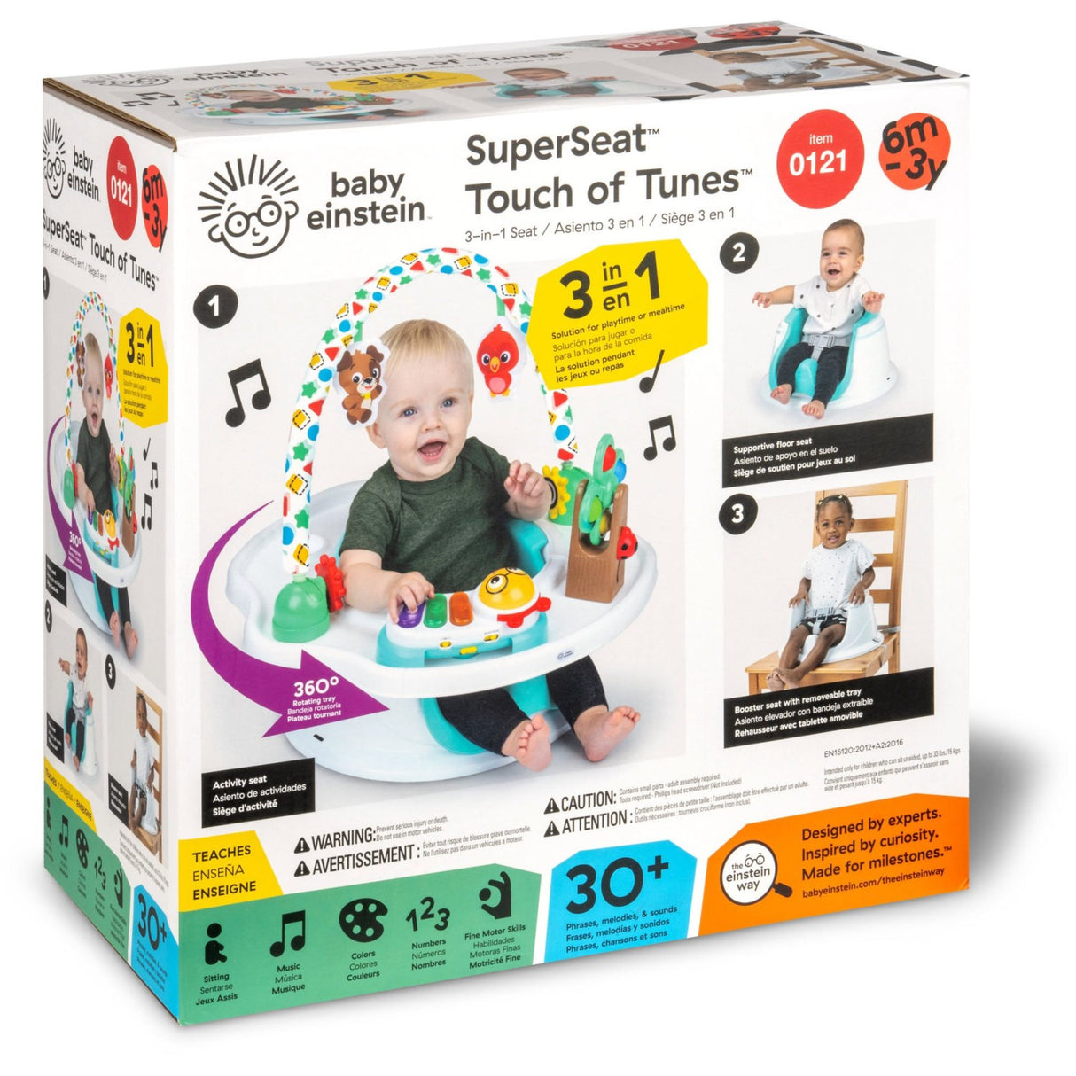 Baby Einstein Superseat™ Touch Of Tunes™ 3-In-1 Sæde