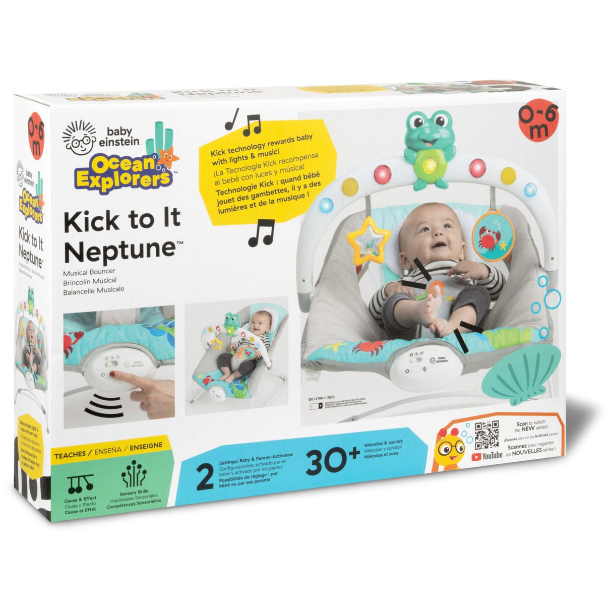 Baby Einstein Kick To It Neptune™ Musical Skråstol