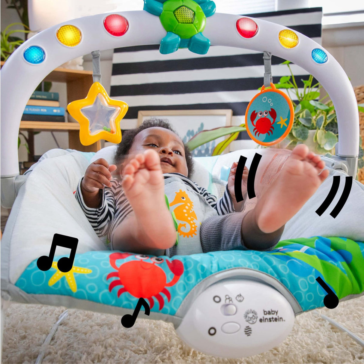 Baby Einstein Kick To It Neptune™ Musical Skråstol