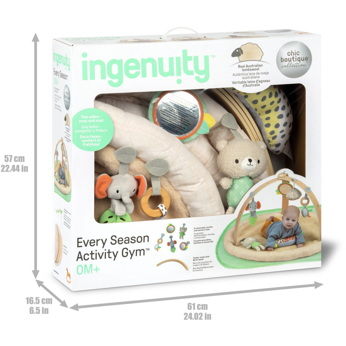 Ingenuity Every Season™ Plush Lambswool Play Gym