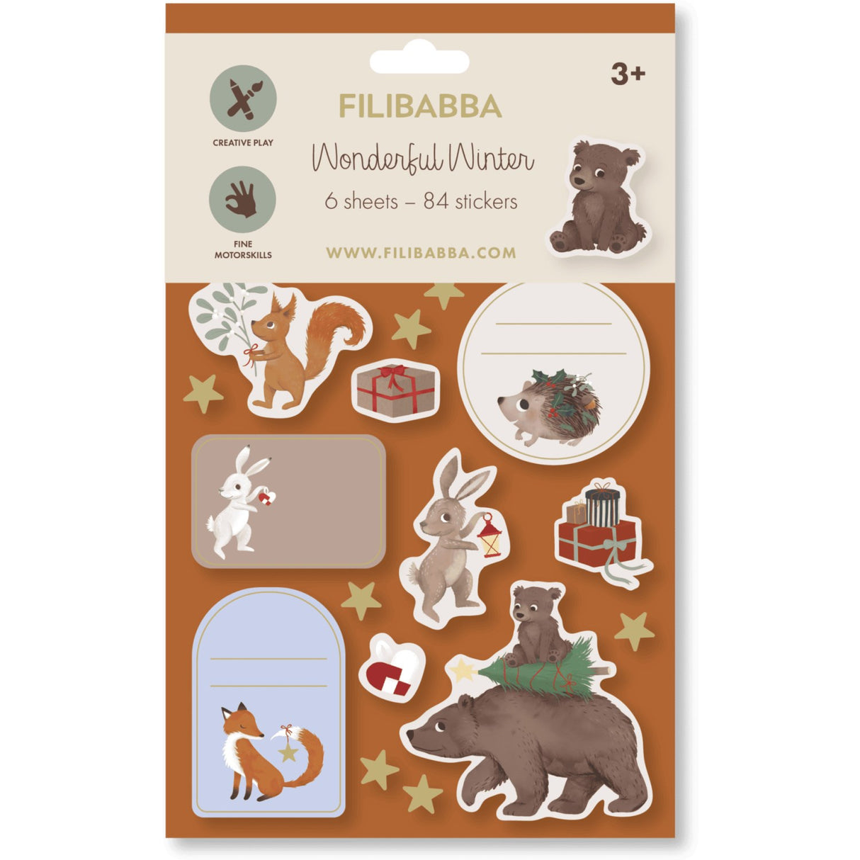 FILIBABBA Forest Friends Stickers Wonderful Winter