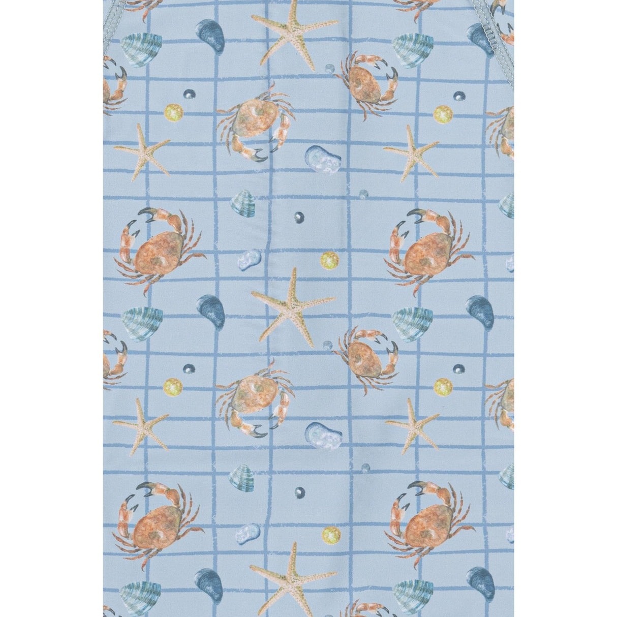 Mikk-Line Faded Denim AOP UV Badetrøje Recycled