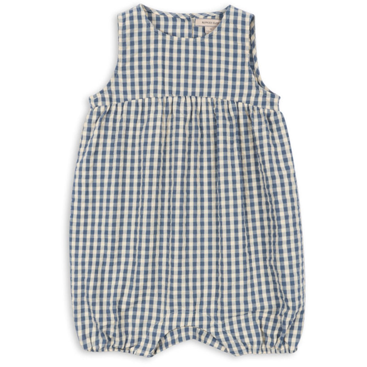 Konges Sløjd Captains Blue Check Kim Romper GOTS