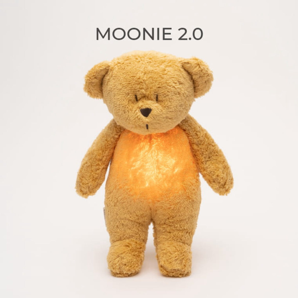 Moonie Honey 2.0 Organic Humming Bjørn Med White Noise og en Lampe