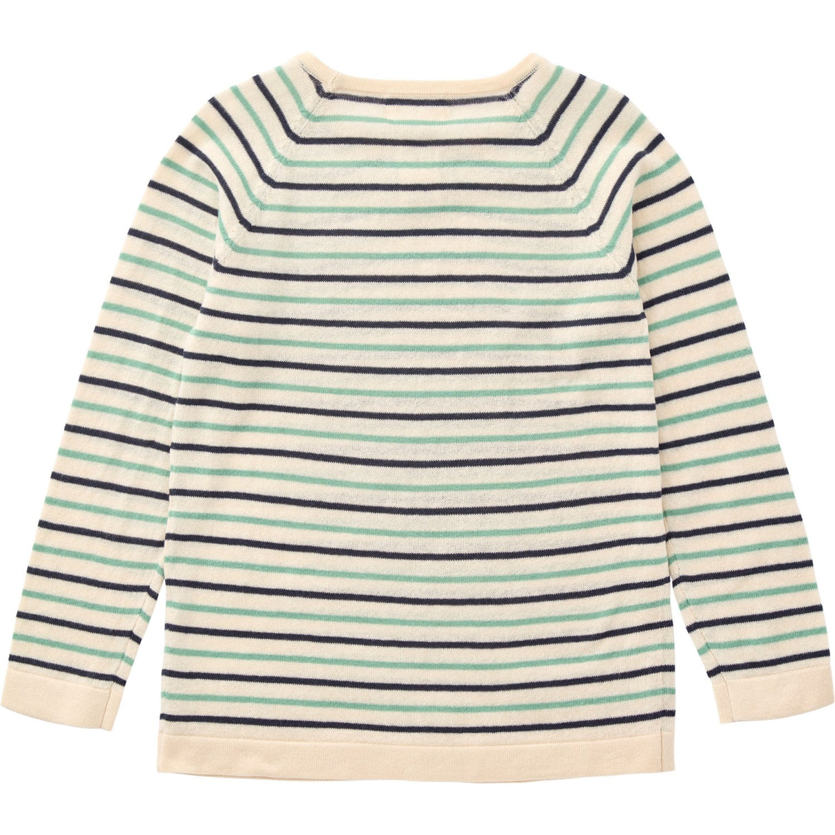 Copenhagen Colors Cream/Navy/Sky Blue Comb. Strik Bluse