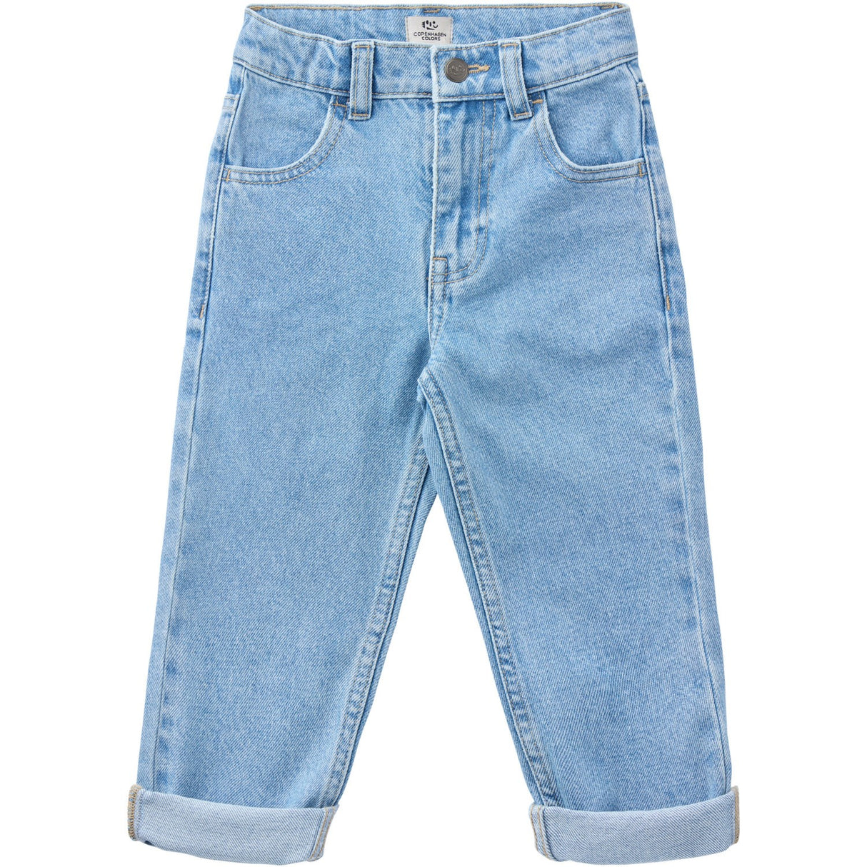 COPENHAGEN COLORS Lt Blue Indigo Washed Organic Junior Jeans, Reugular Fit
