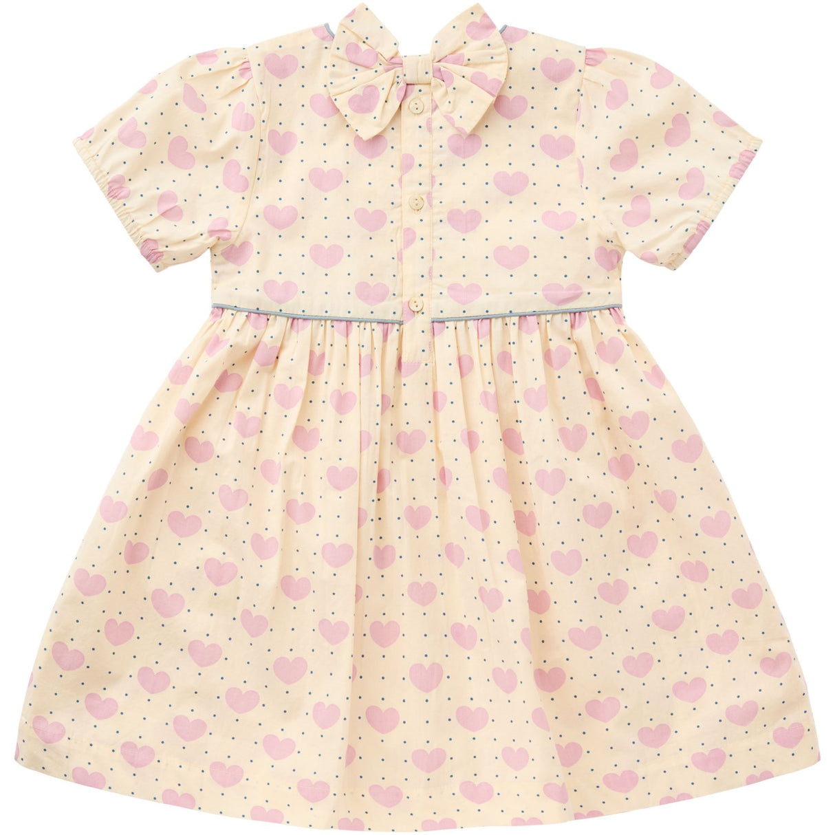 COPENHAGEN COLORS Heart Aop Heart & Dots Kjole