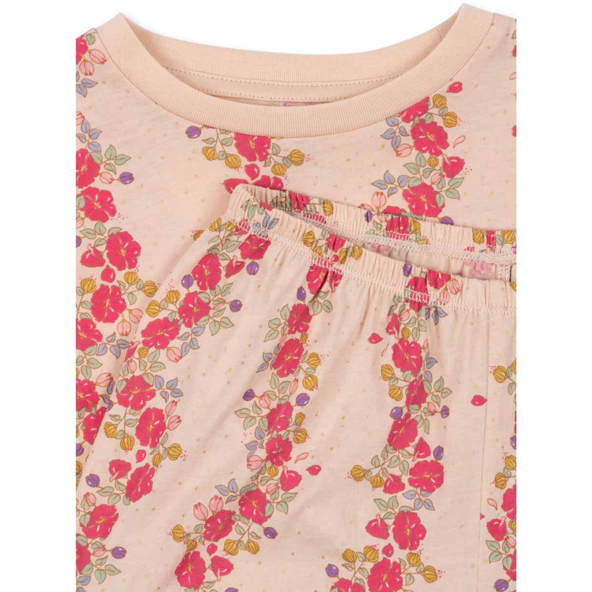 Konges Sløjd Floria Pink Famo Flæse Sæt GOTS