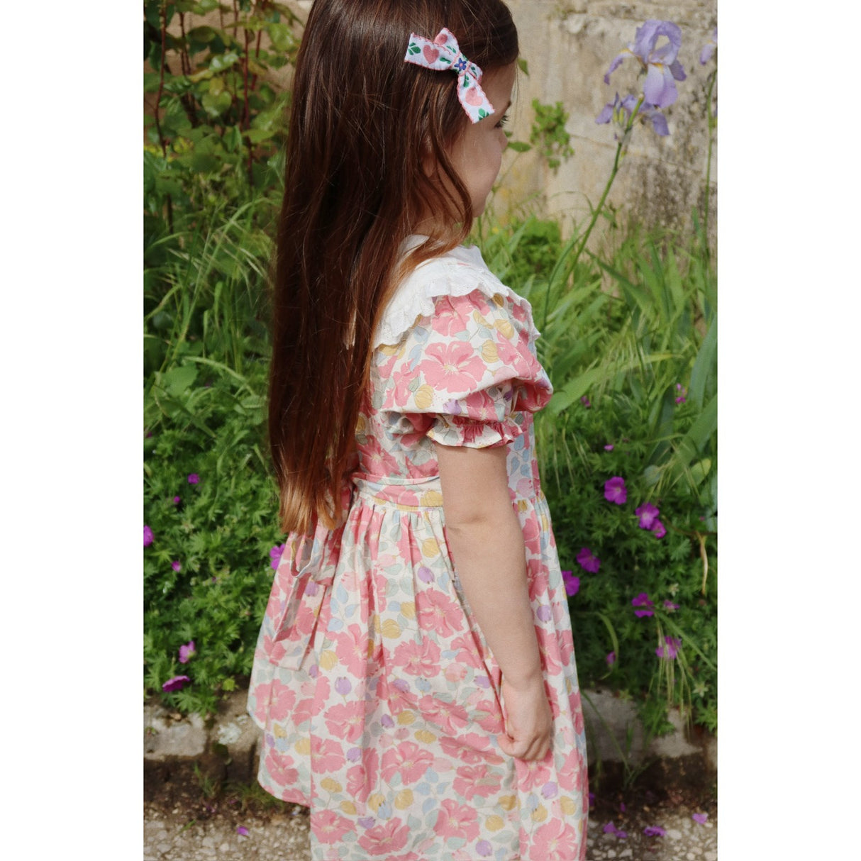 Konges Sløjd Fleur Anglaise Coeur Krave Kjole GOTS