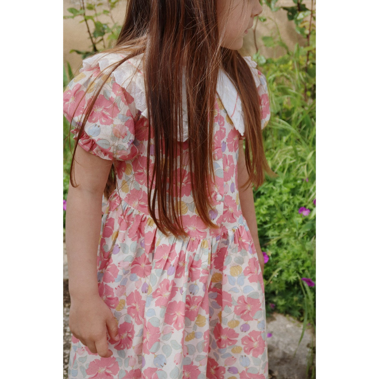 Konges Sløjd Fleur Anglaise Coeur Krave Kjole GOTS