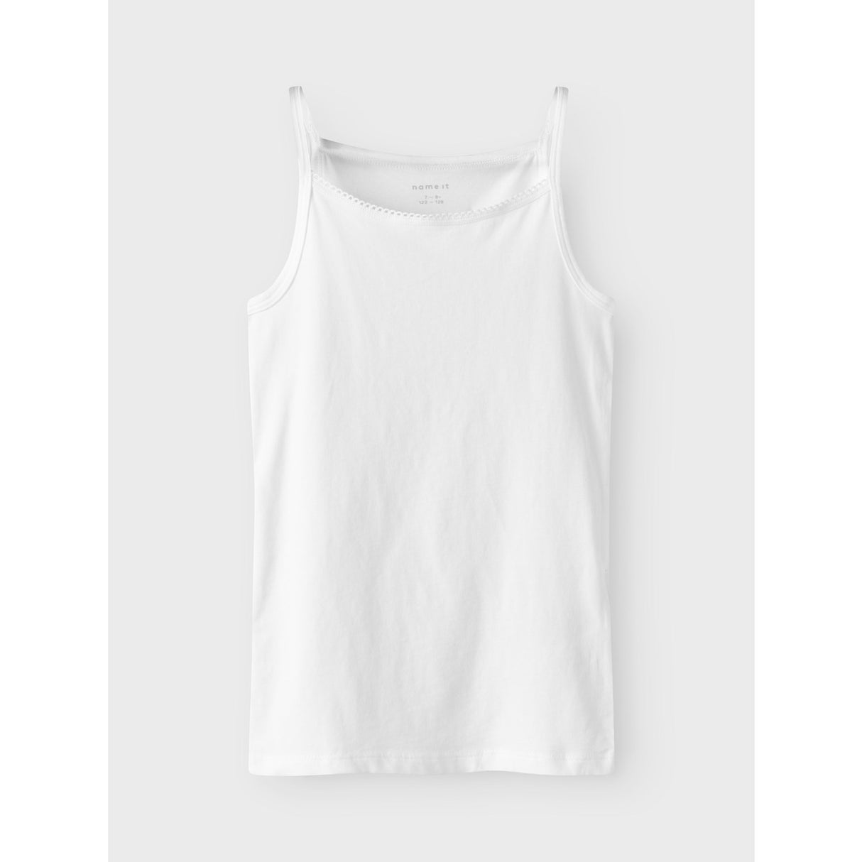 Name It Black Strop Top 4-Pak Black White Solid Noos