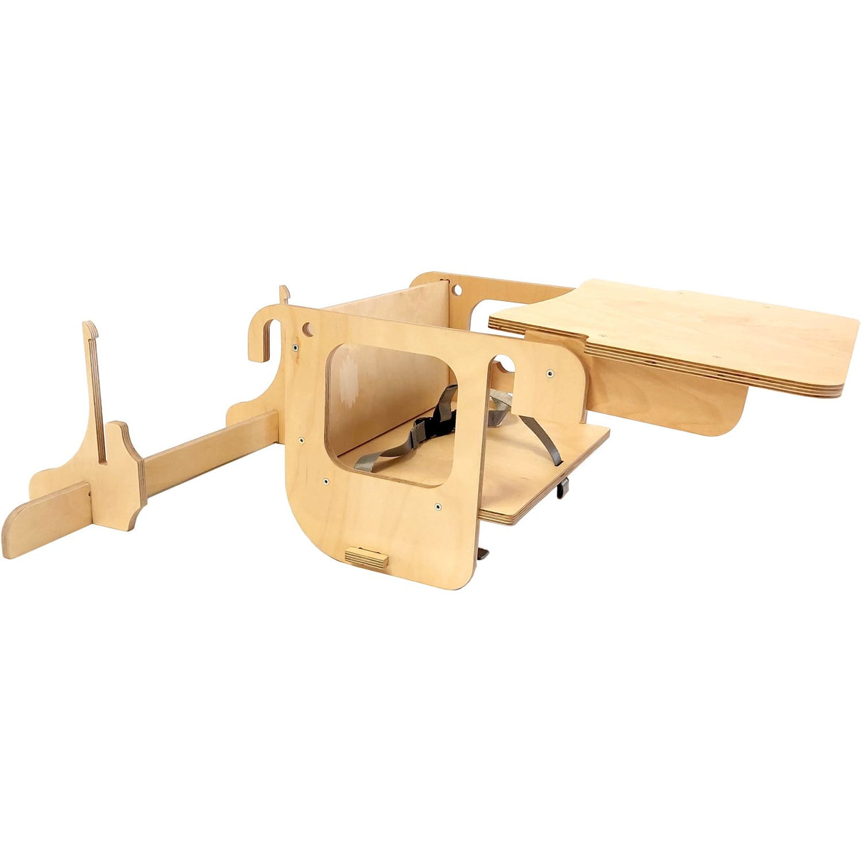 Duck Woodworks Natural High Stol Add-on Til læringstårn