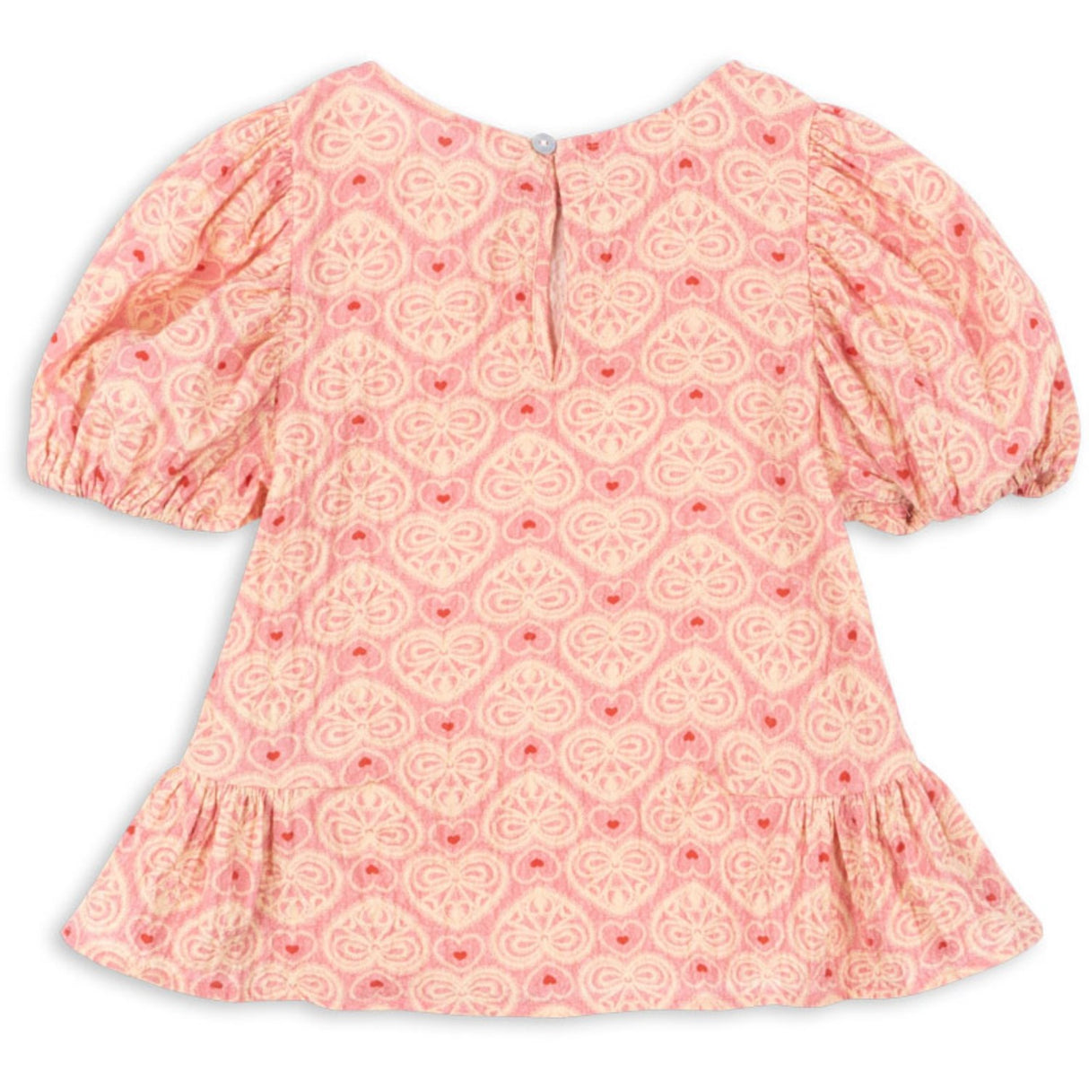 Konges Sløjd Lacy Pink Ava Ss Bluse GOTS