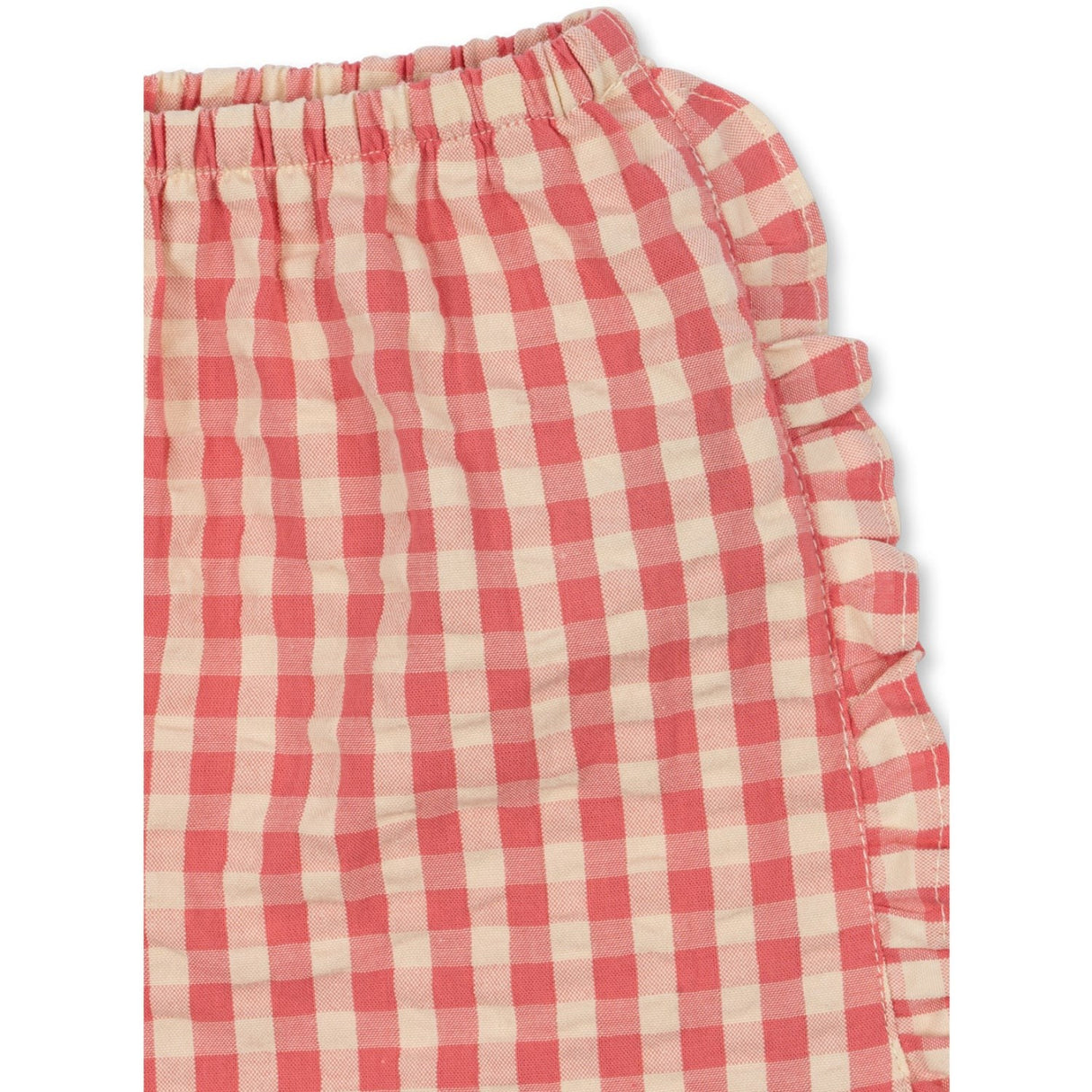 Konges Sløjd Flamingo Plume Check Kim Flæse Shorts GOTS