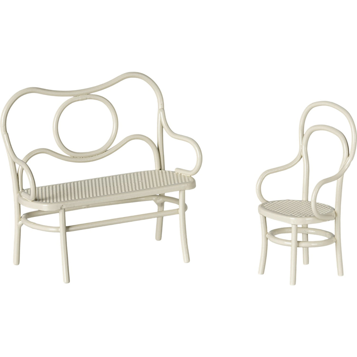 Maileg Café Sæt, Mus, Small - Off White