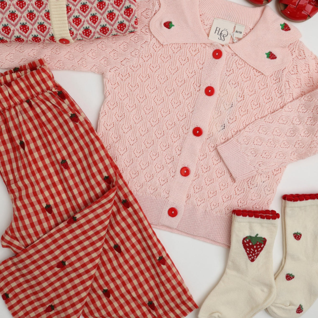 Flöss Berry Gingham Molly Bukser