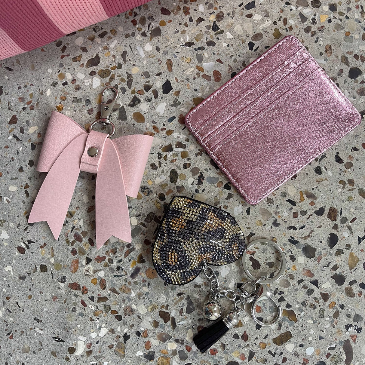 Bow's by Stær Berta Nøglering - Rosa