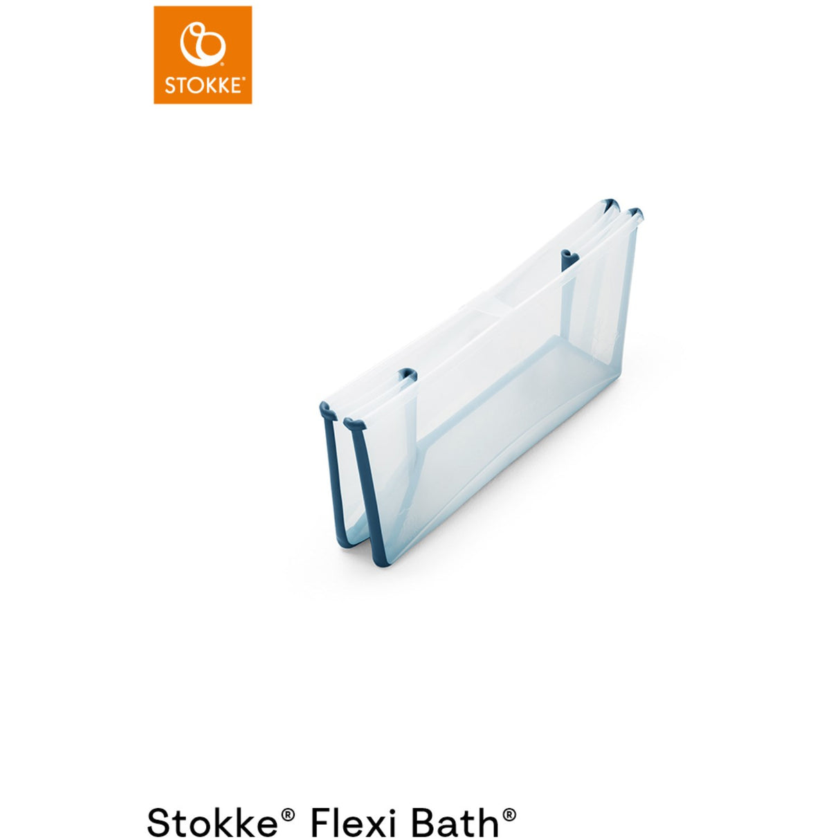 Stokke® Flexi Bath® Babybadekar m. Newborn Support Transparent Blue