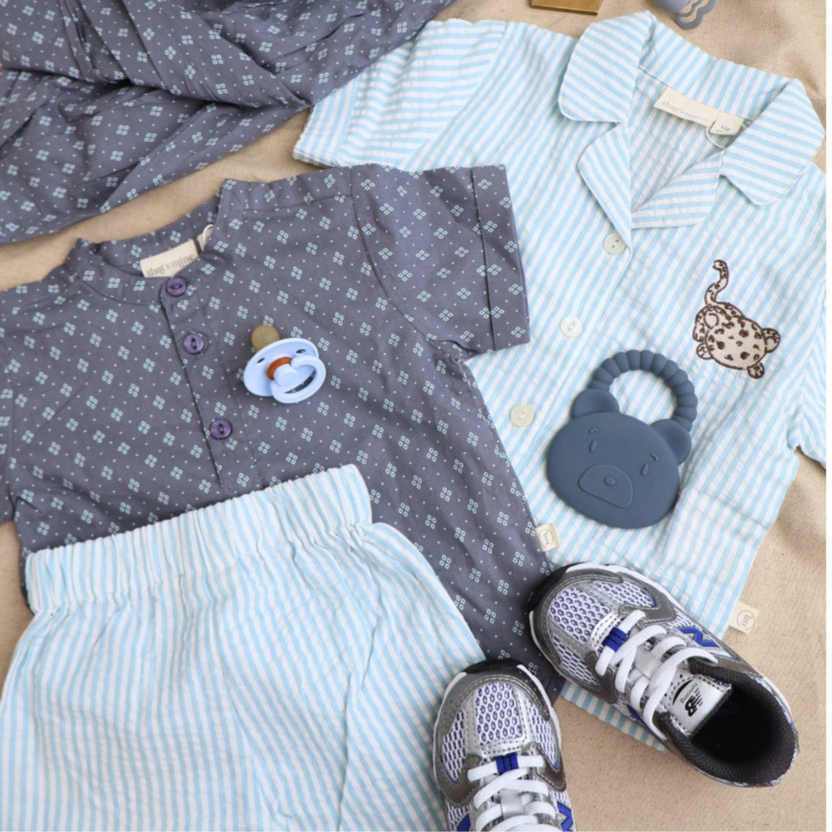 That's Mine Blue Stripe Ino Skjorte