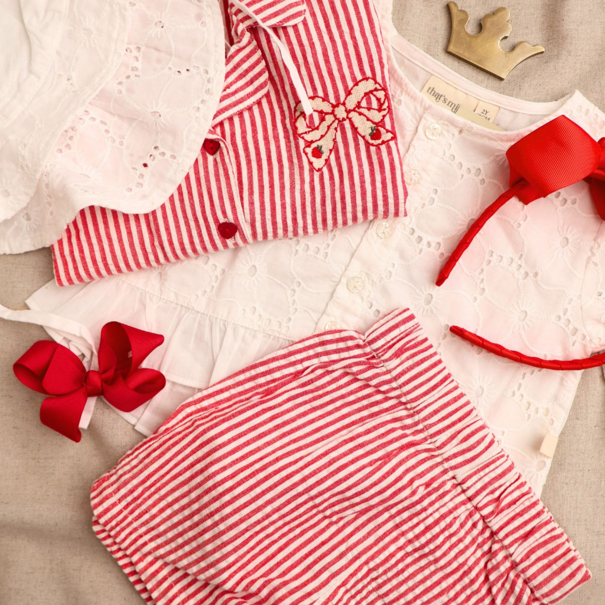 That's Mine Red Stripe Ino Skjorte