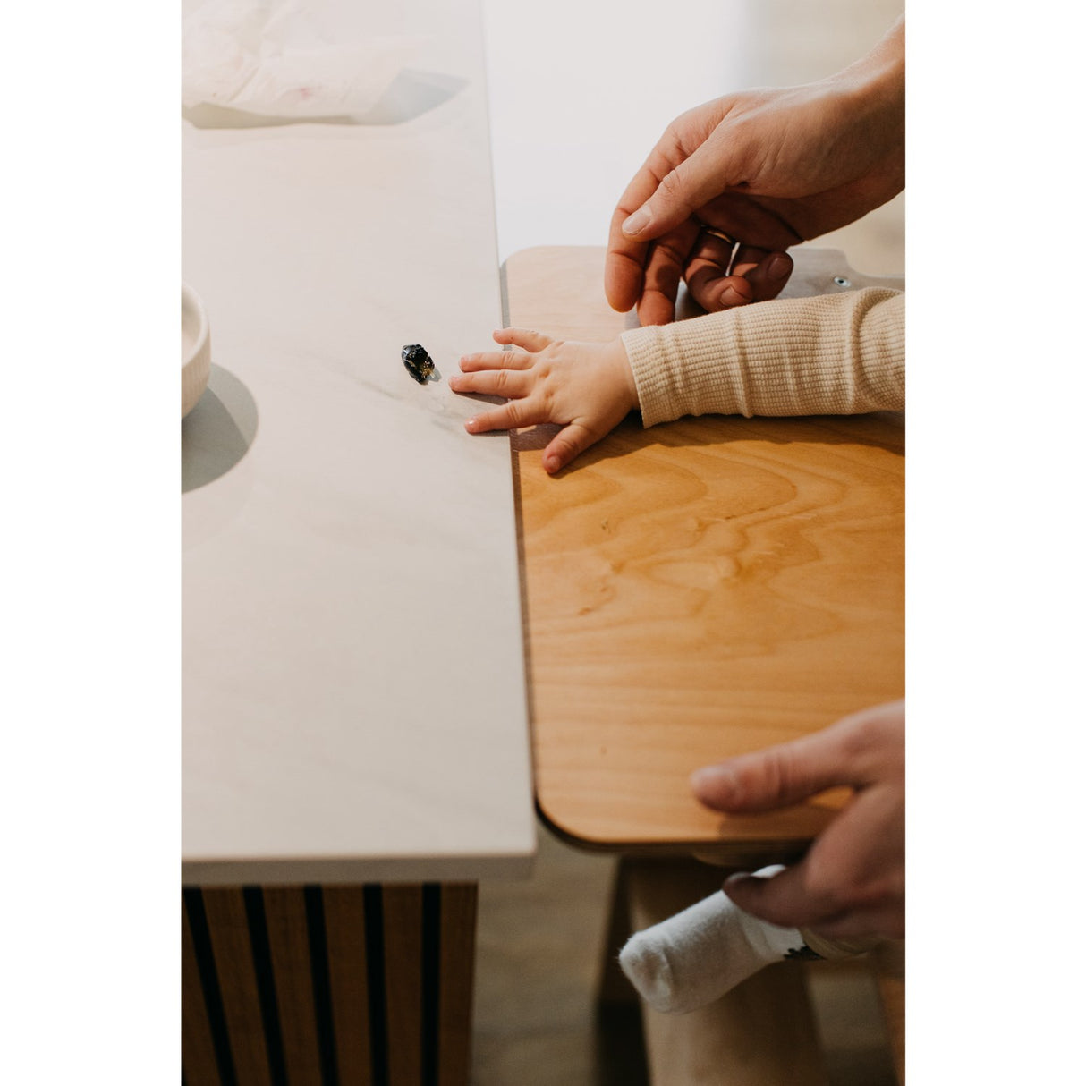 Duck Woodworks Natural High Stol Add-on Til læringstårn