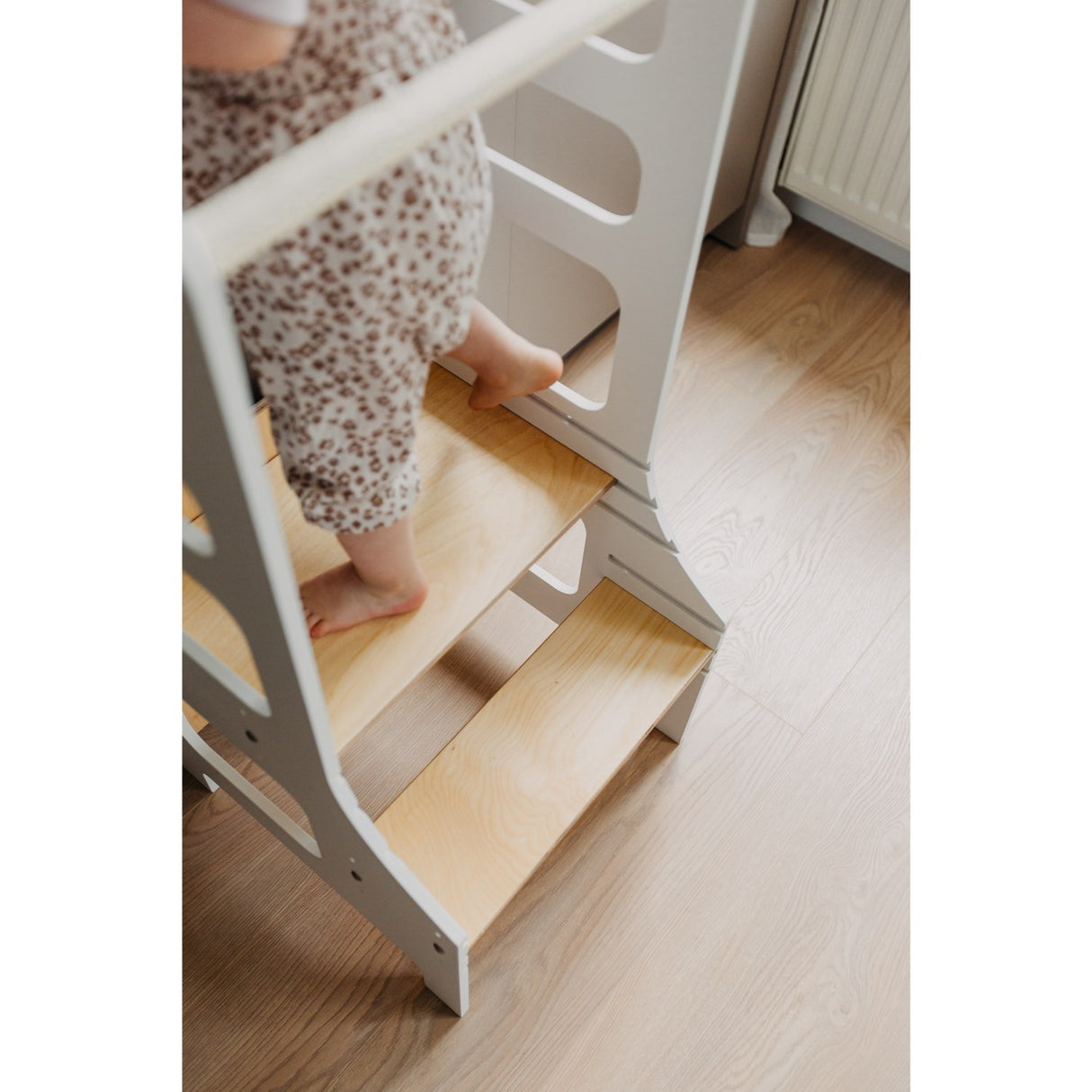 Duck Woodworks Læringstårn Justerbart White