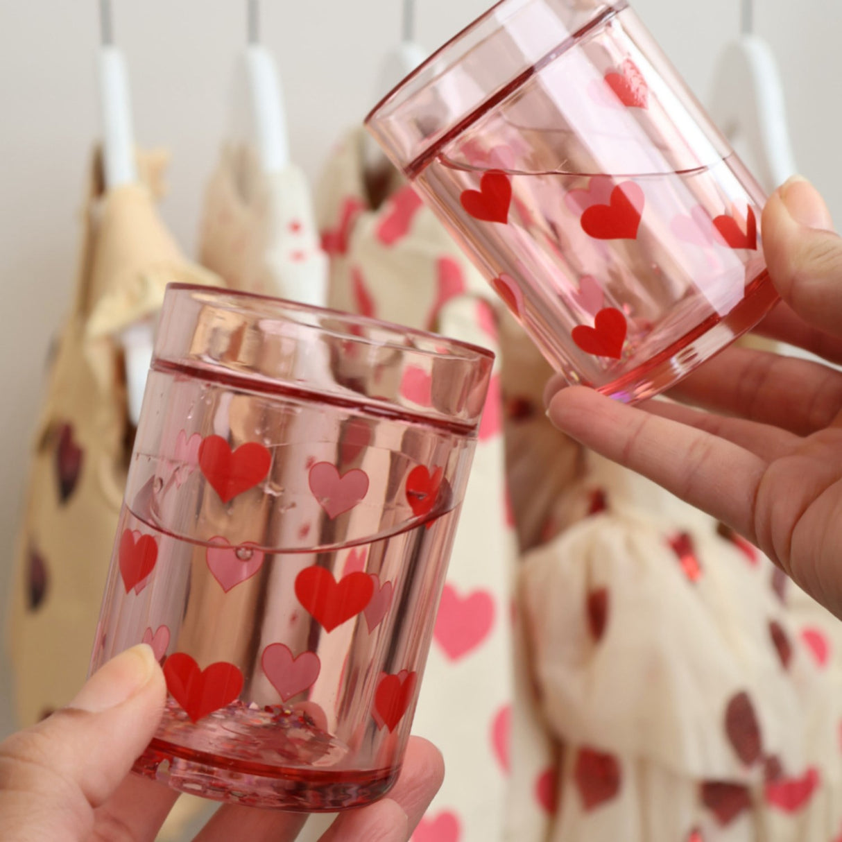 Konges Sløjd Heart 2-Pak Glitter Kopper