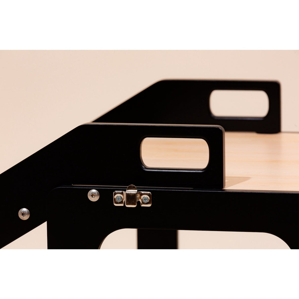 Duck Woodworks Læringstårn m. Rutsjebane Black