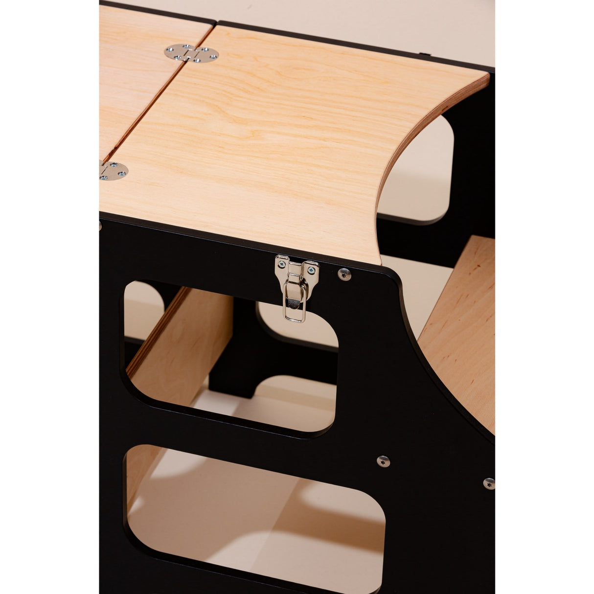 Duck Woodworks Foldbart Læringstårn Black