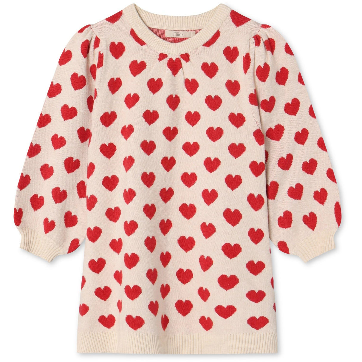 Fliink Pompeian Red/ Sandshell Alon Heart Kjole