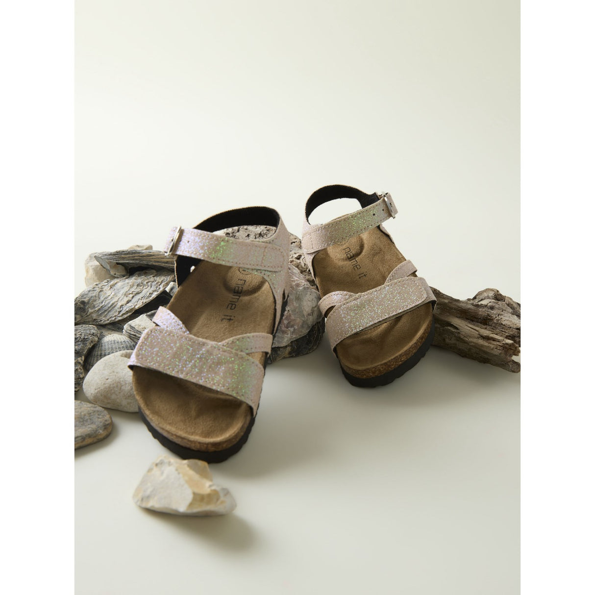 Name It Cloud Dancer Small Glitter Fiona Sandal