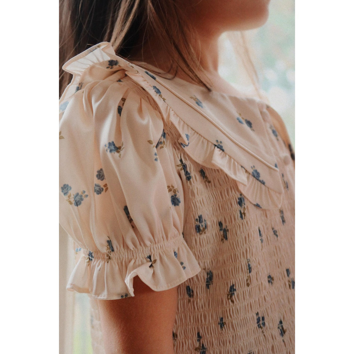 Konges Sløjd Rosa Bleu Celebration Sheeny Smock Kjole