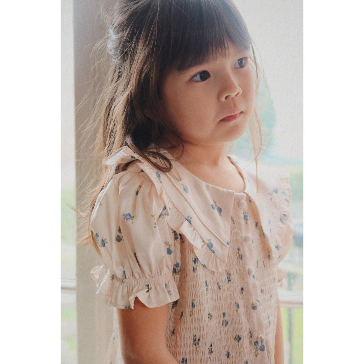 Konges Sløjd Rosa Bleu Celebration Sheeny Smock Kjole