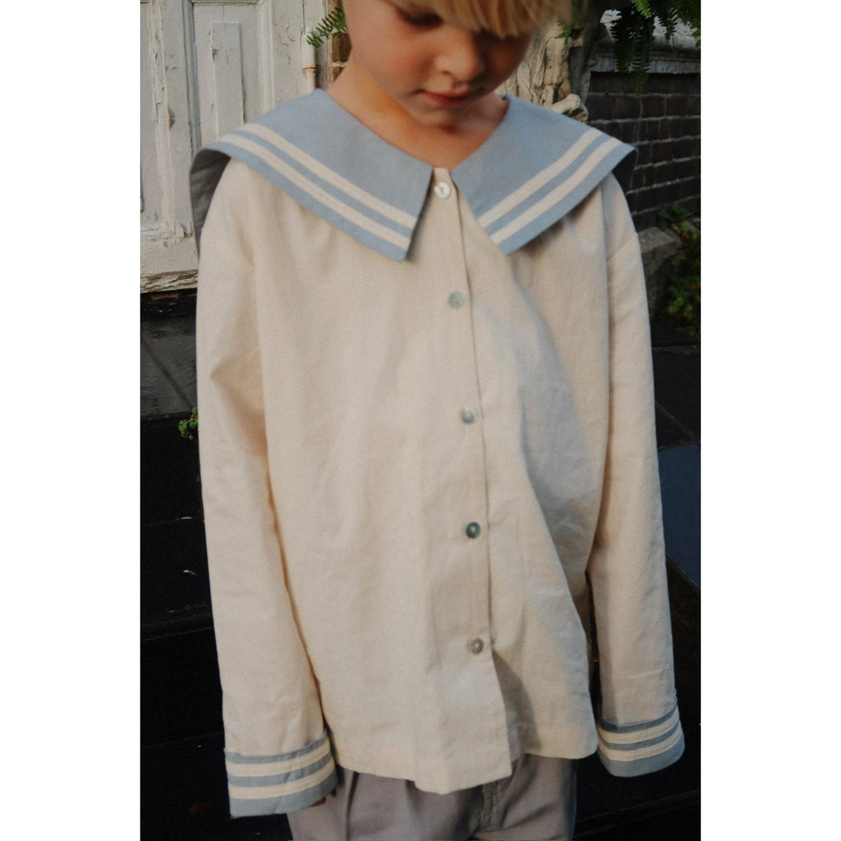 Konges Sløjd Ashley Blue Celebration Sailor Skjorte GOTS