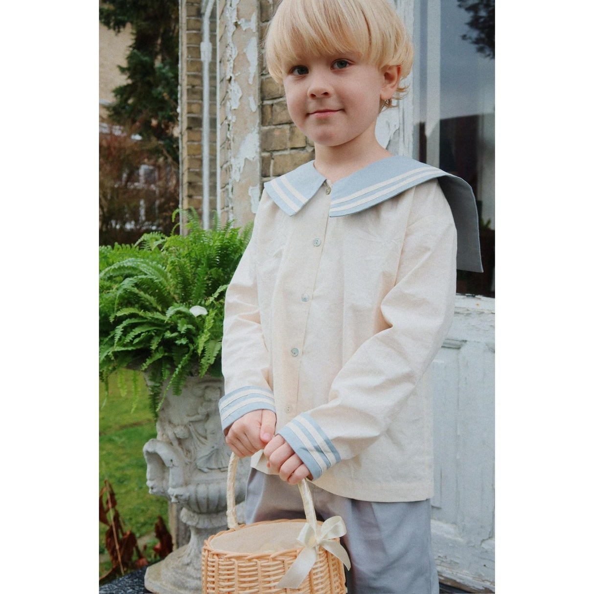 Konges Sløjd Ashley Blue Celebration Frankie Bukser GOTS