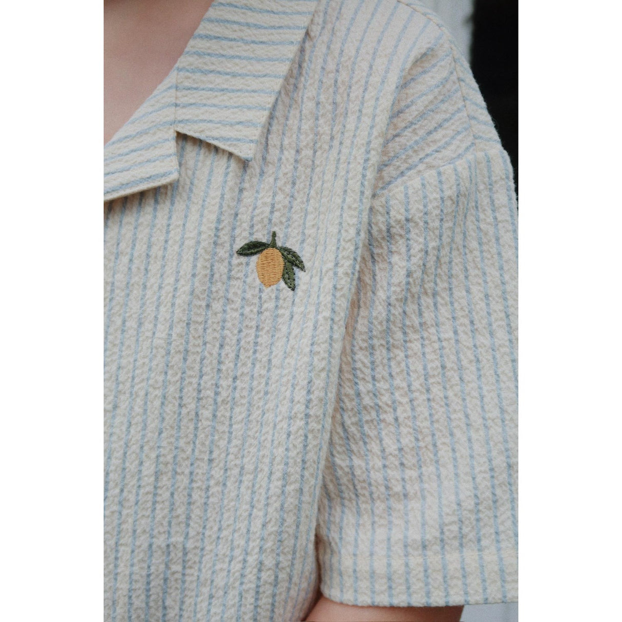 Konges Sløjd Cloud Stripe Celebration Elliot Ss Skjorte GOTS