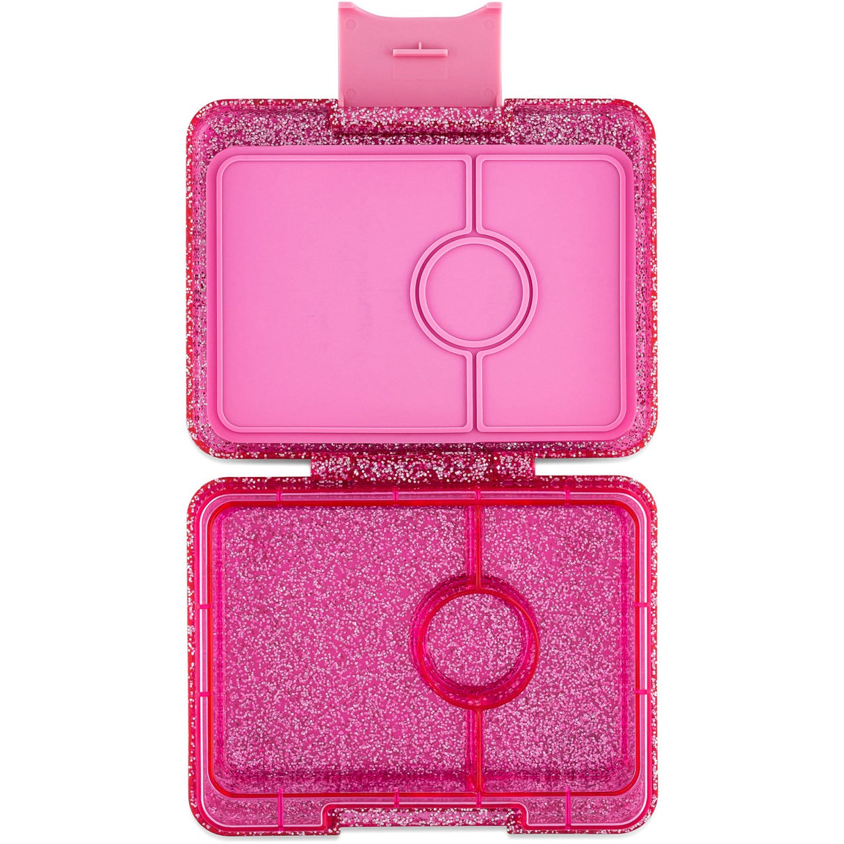 Yumbox Sparkle Pink Glitter / Clear Pink Tray Snack Size Small Bento Madkasse