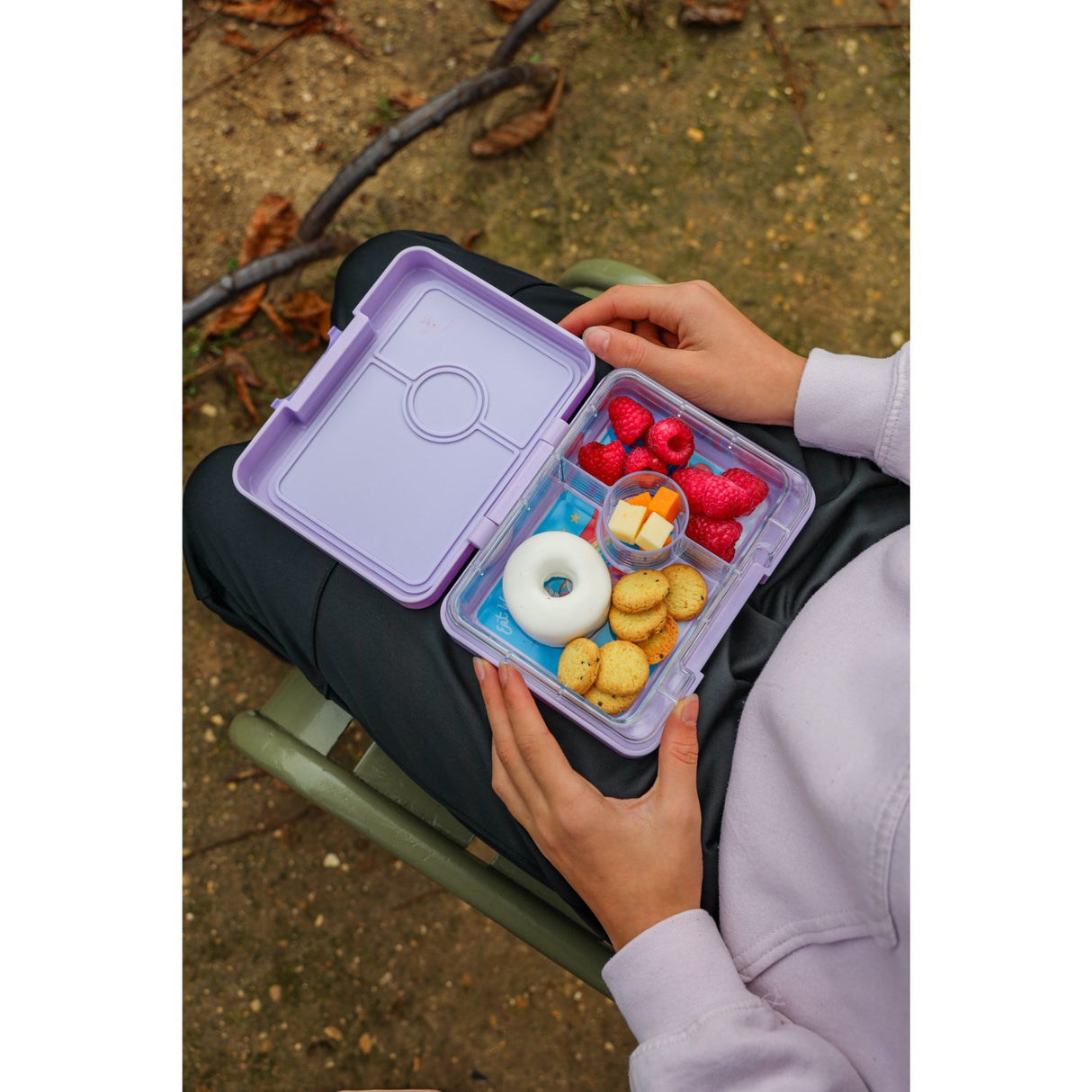 Yumbox Lavande Purple / Unicorn Tray Snack Size Bento Madkasse