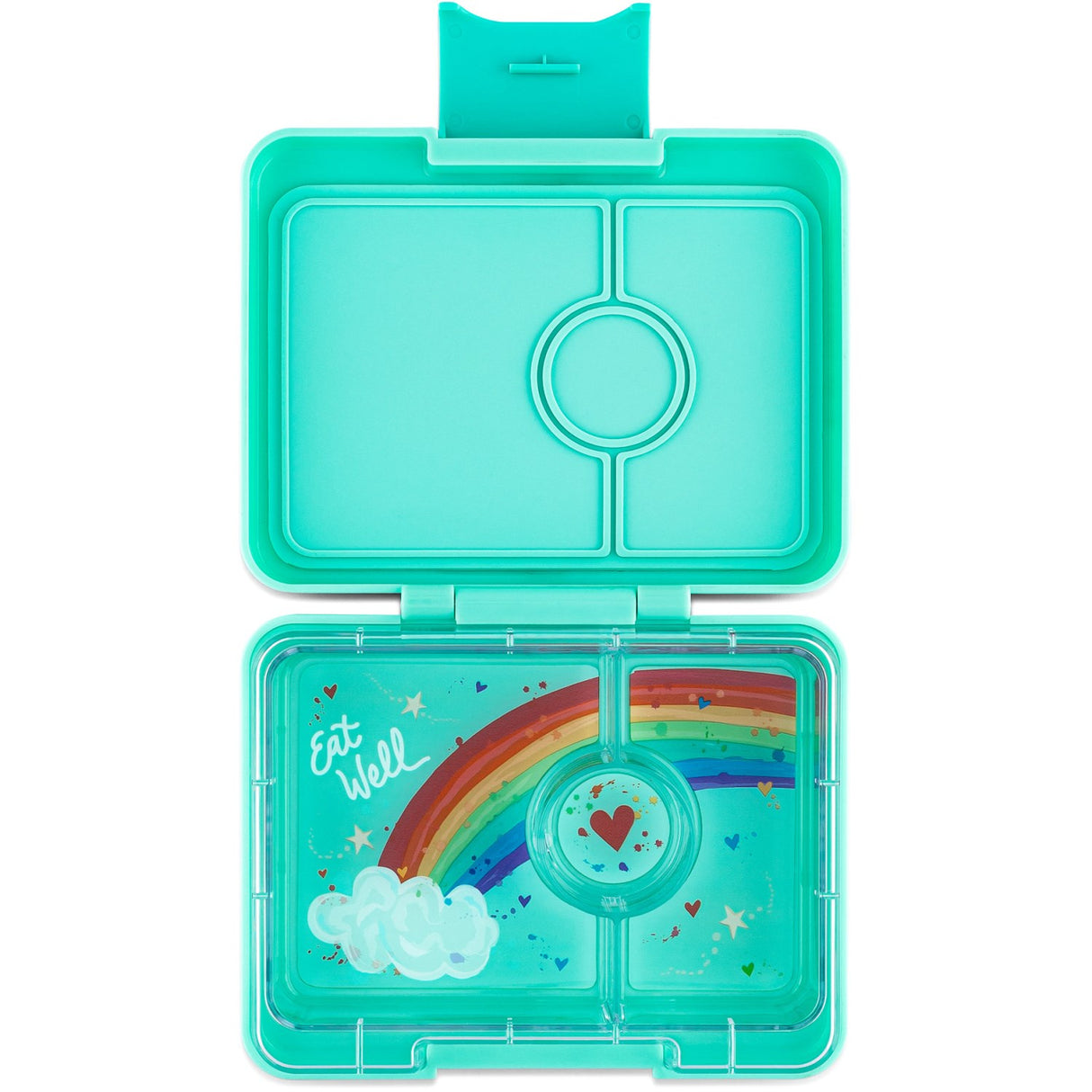 Yumbox Miami Aqua / Rainbow Tray Snack Size Small Bento Madkasse