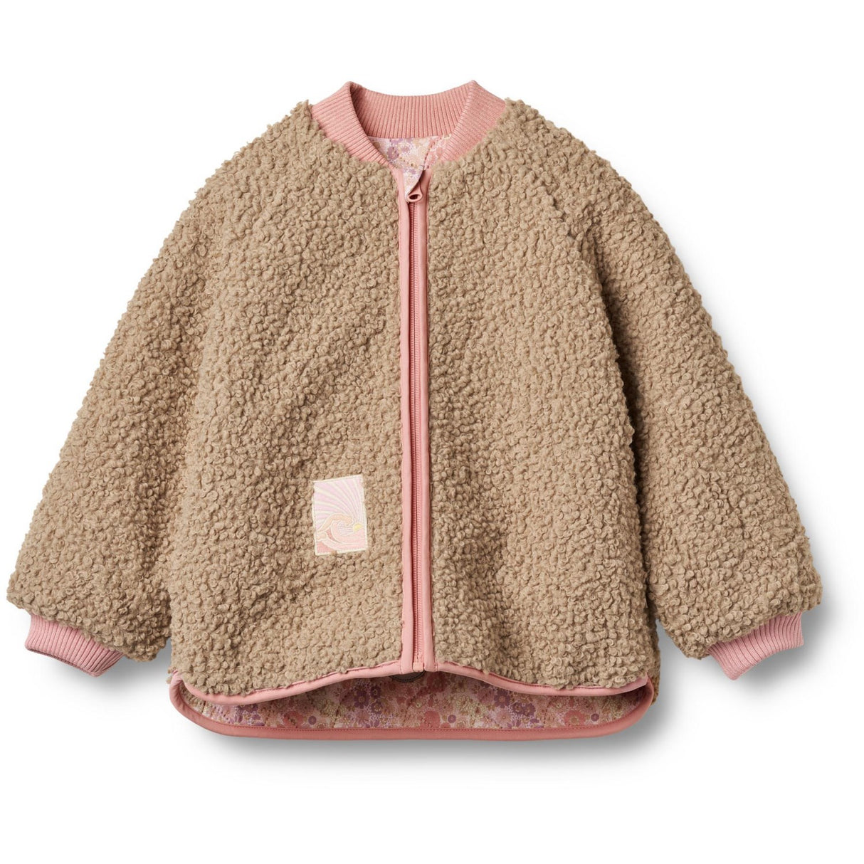 Wheat Lilac Flower Rainbow Vendbar Thermo Jakke Lake