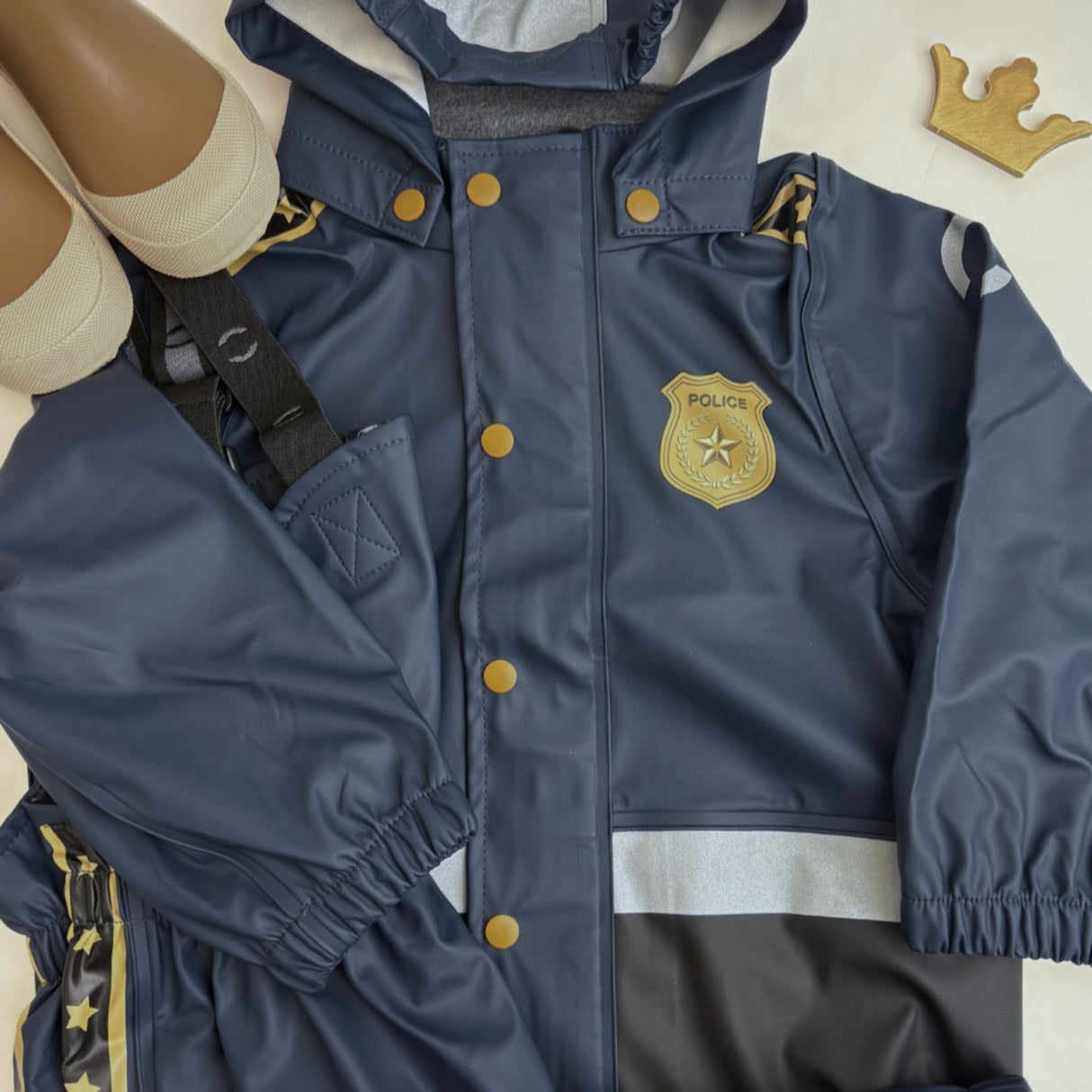 Mikk-Line Blue Nights Police Suspenders Regnsæt